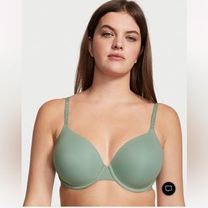 Victoria Secret Cotton Lightly Lined Full Coverage Bra Size 38D Blush Color